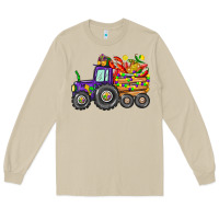 Mushroom mardi gras tractor Long Sleeve Tee - CowGirlArtShop