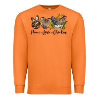 Carrot peace love chicken Premium Sweatshirt - LillyAllenDesigns