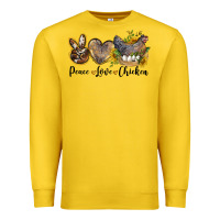 Lemon peace love chicken Premium Sweatshirt - LillyAllenDesigns