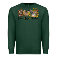 Sports Green peace love chicken Premium Sweatshirt - LillyAllenDesigns