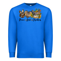 True Royal peace love chicken Premium Sweatshirt - LillyAllenDesigns