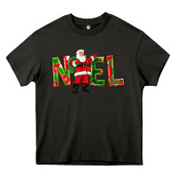 Asphalt Noel Santa Heavy Core Tee - NancyCooperArtShop