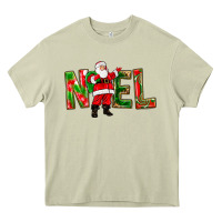 Mossy Noel Santa Heavy Core Tee - NancyCooperArtShop