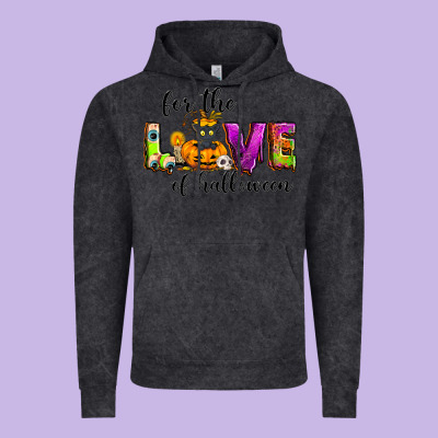For The Love Of Halloween Vintage Hoodie Designed By Nancycooperartshop