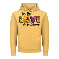 Vintage Mustard For the love of Halloween Vintage Hoodie - NancyCooperArtShop