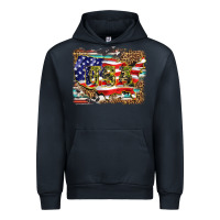Navy western america map usa Urban Hoodie - BarkalooDesign