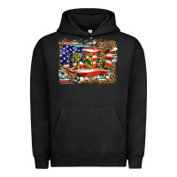Pigment Black western america map usa Urban Hoodie - BarkalooDesign