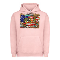 Pigment Salmon western america map usa Urban Hoodie - BarkalooDesign
