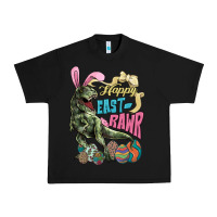 Black Happy Easter Day T-rex Urban Heavy Tee - NancyCooperArtShop