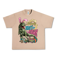 Burro Happy Easter Day T-rex Urban Heavy Tee - NancyCooperArtShop