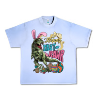 Grape Ice Happy Easter Day T-rex Urban Heavy Tee - NancyCooperArtShop