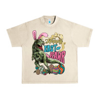 Sandshell Happy Easter Day T-rex Urban Heavy Tee - NancyCooperArtShop