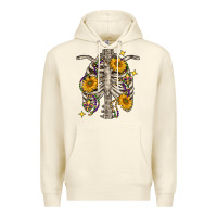 Sandshell mardi gras chest sunflowers skeleton Premium Hoodie - FaDigitalArtStudio