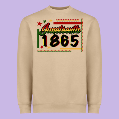 Juneteenth 1865 Heavyweight Sweatshirt Designed By Fadigitalartstudio
