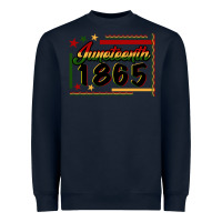 Navy Juneteenth 1865 Heavyweight Sweatshirt - FaDigitalArtStudio