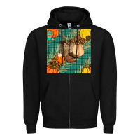 Black fall boot seamless pattern Zipper Hoodie - BundleAndBundleShop