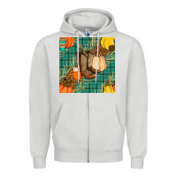 Dove Grey fall boot seamless pattern Zipper Hoodie - BundleAndBundleShop