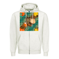 Oatmeal Heather fall boot seamless pattern Zipper Hoodie - BundleAndBundleShop