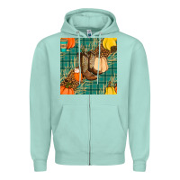 Seafoam fall boot seamless pattern Zipper Hoodie - BundleAndBundleShop