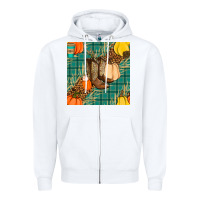 White fall boot seamless pattern Zipper Hoodie - BundleAndBundleShop