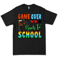 Black game over back to school Premium Tee - BundleAndBundleShop