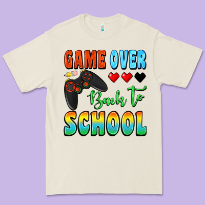 Game Over Back To School Premium Tee Designed By Bundleandbundleshop