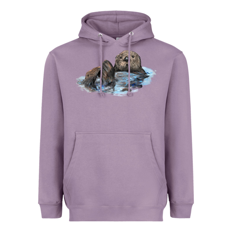 California Sea Otter Heavyweight Hoodie by LillyAllenDesigns | Teevron