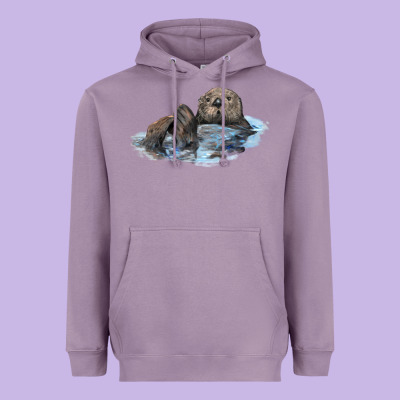 California Sea Otter Heavyweight Hoodie Designed By Lillyallendesigns