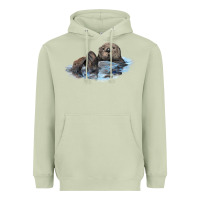 Matcha california sea otter Heavyweight Hoodie - LillyAllenDesigns