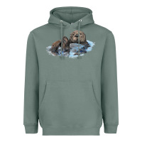 Sage california sea otter Heavyweight Hoodie - LillyAllenDesigns