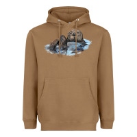 Toasted Coconut california sea otter Heavyweight Hoodie - LillyAllenDesigns
