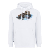 White california sea otter Heavyweight Hoodie - LillyAllenDesigns