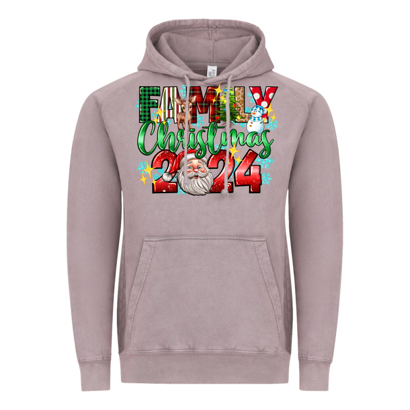 Family Christmas 2024 Vintage Hoodie by texasbilliewilder | Teevron