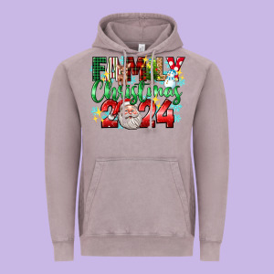 Family Christmas 2024 Vintage Hoodie Designed By Texasbilliewilder