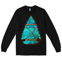 Black turquoise arrowhead Long Sleeve Tee - Jasminsmagicworld