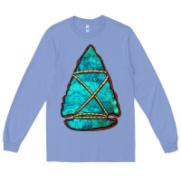 Colony Blue turquoise arrowhead Long Sleeve Tee - Jasminsmagicworld