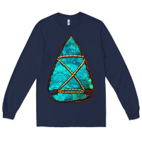 Navy turquoise arrowhead Long Sleeve Tee - Jasminsmagicworld