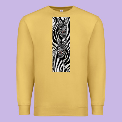 Zebra Premium Sweatshirt Designed By Lillyallendesigns