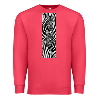 Cardinal Zebra Premium Sweatshirt - LillyAllenDesigns