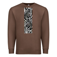 Chestnut Zebra Premium Sweatshirt - LillyAllenDesigns