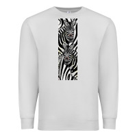 Dove Grey Zebra Premium Sweatshirt - LillyAllenDesigns