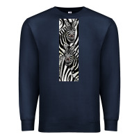 Navy Zebra Premium Sweatshirt - LillyAllenDesigns