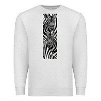 Oatmeal Heather Zebra Premium Sweatshirt - LillyAllenDesigns