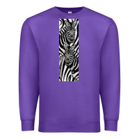 Purple Zebra Premium Sweatshirt - LillyAllenDesigns