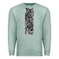 Seafoam Zebra Premium Sweatshirt - LillyAllenDesigns
