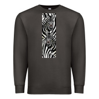 Smoke Zebra Premium Sweatshirt - LillyAllenDesigns