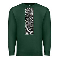 Sports Green Zebra Premium Sweatshirt - LillyAllenDesigns
