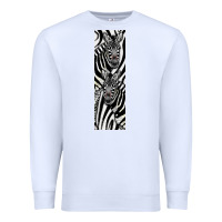 White Zebra Premium Sweatshirt - LillyAllenDesigns