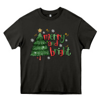 Asphalt Merry And Bright Heavy Core Tee - MaliasSmallBusiness