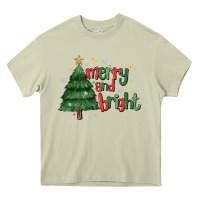 Mossy Merry And Bright Heavy Core Tee - MaliasSmallBusiness